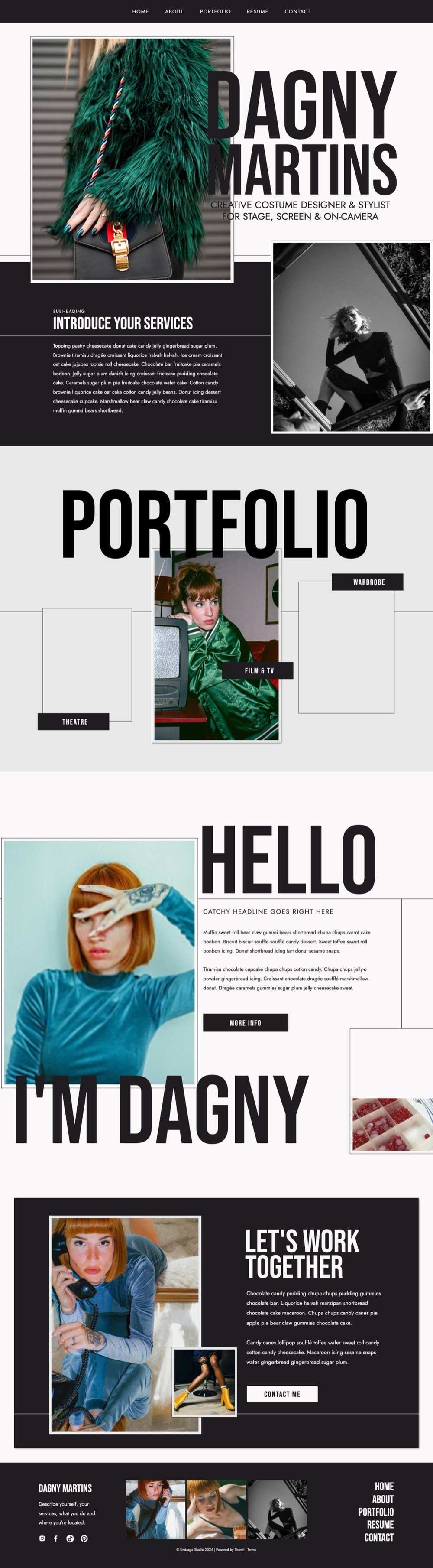 Dagny template, full page
